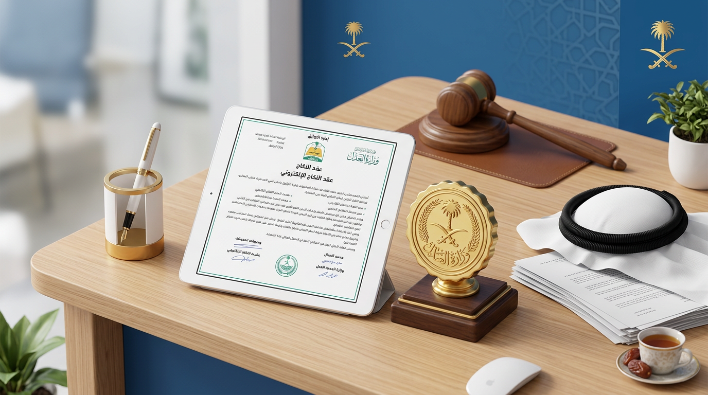 خطوات وشروط استخراج تصريح الزواج في السعودية 2026.